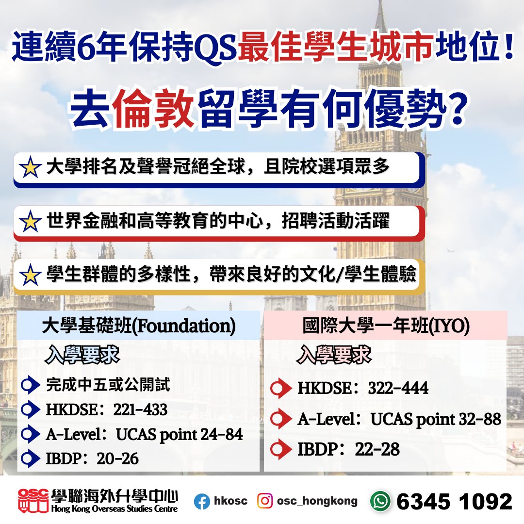 探索最佳學生城市：倫敦英國升學優勢，豐富您的海外體驗！